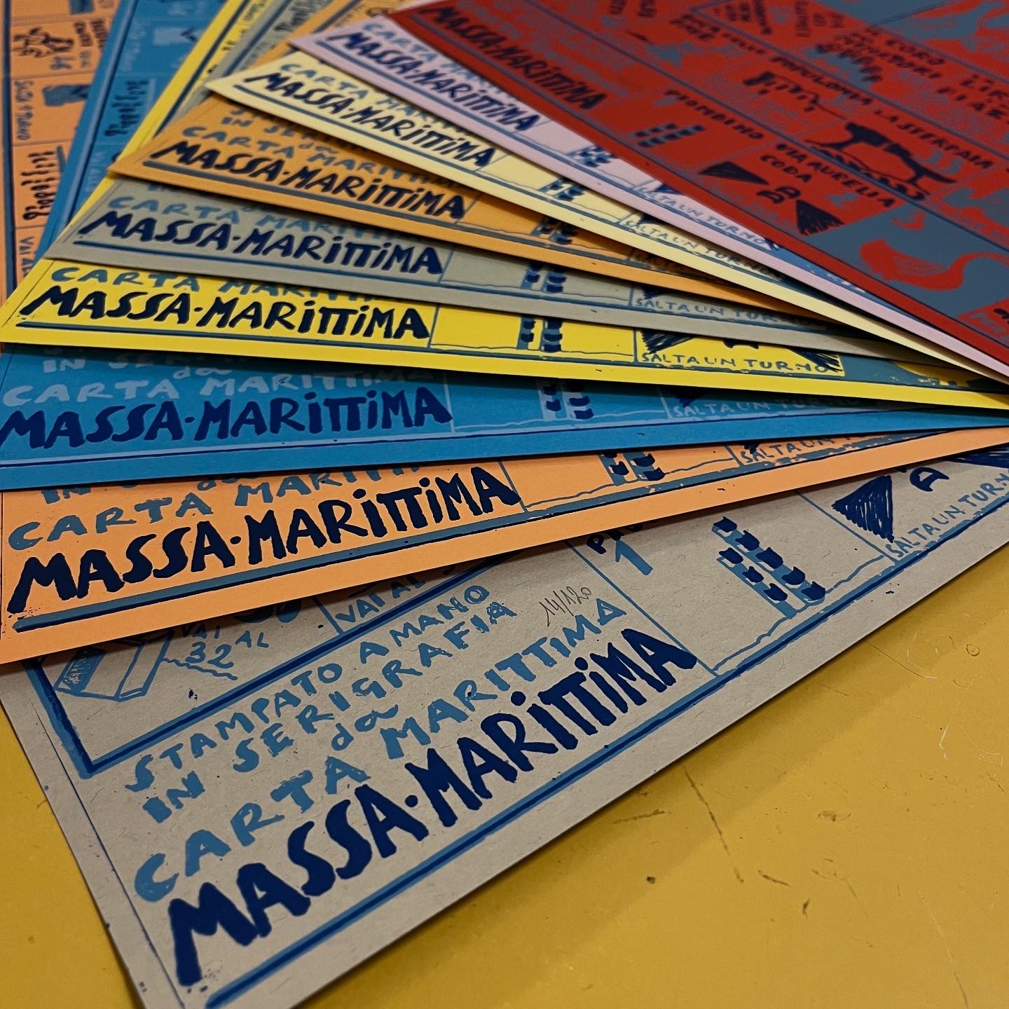 Serigrafia Gioco dell'oca di San Cerbone 2 colori su cartoncino 50x50 - immagine 4