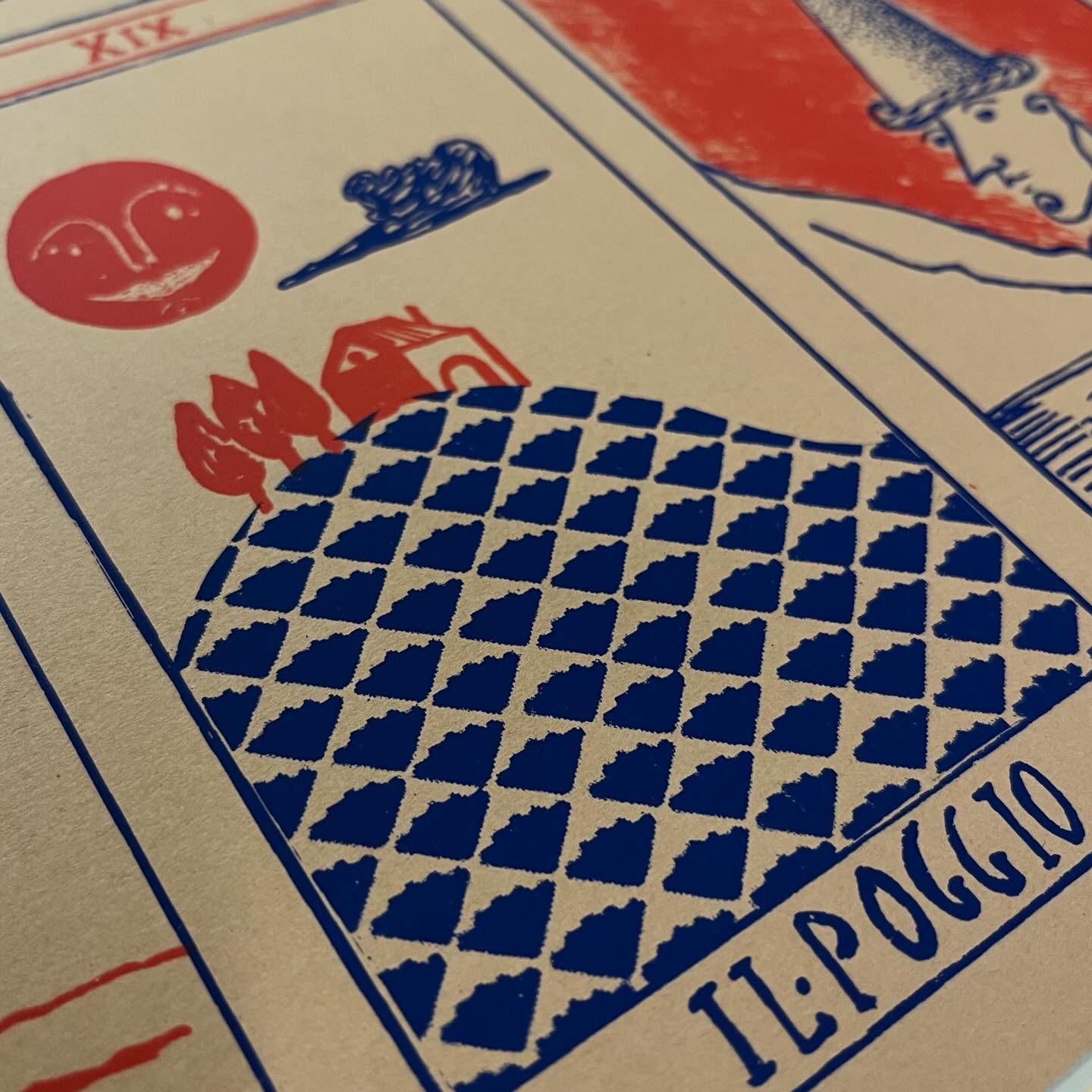 Serigrafia I Tarocchi Maremmani 2 colori su cartoncino 70x50 - immagine 6