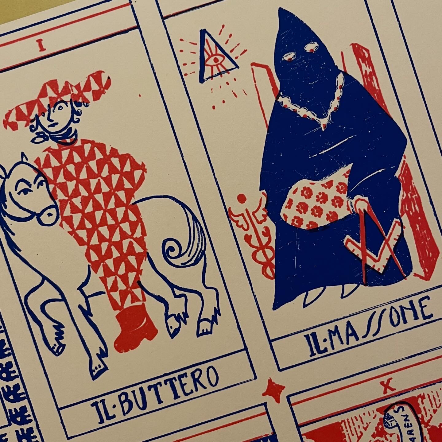 Serigrafia I Tarocchi Maremmani 2 colori su cartoncino 70x50 - immagine 7