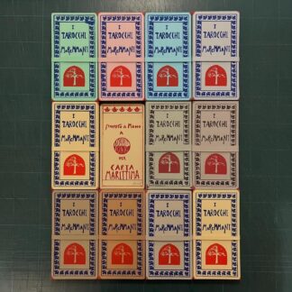 Serigrafia I Tarocchi Maremmani 2 colori mazzo completo 24 lame