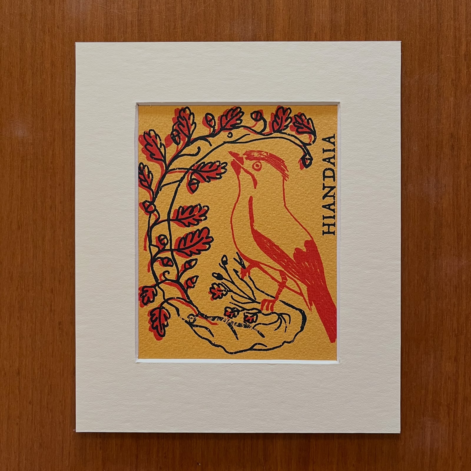 Serigrafia serie Lettere da Alfabeto Bestiario in passepartout 15x18 - immagine 10