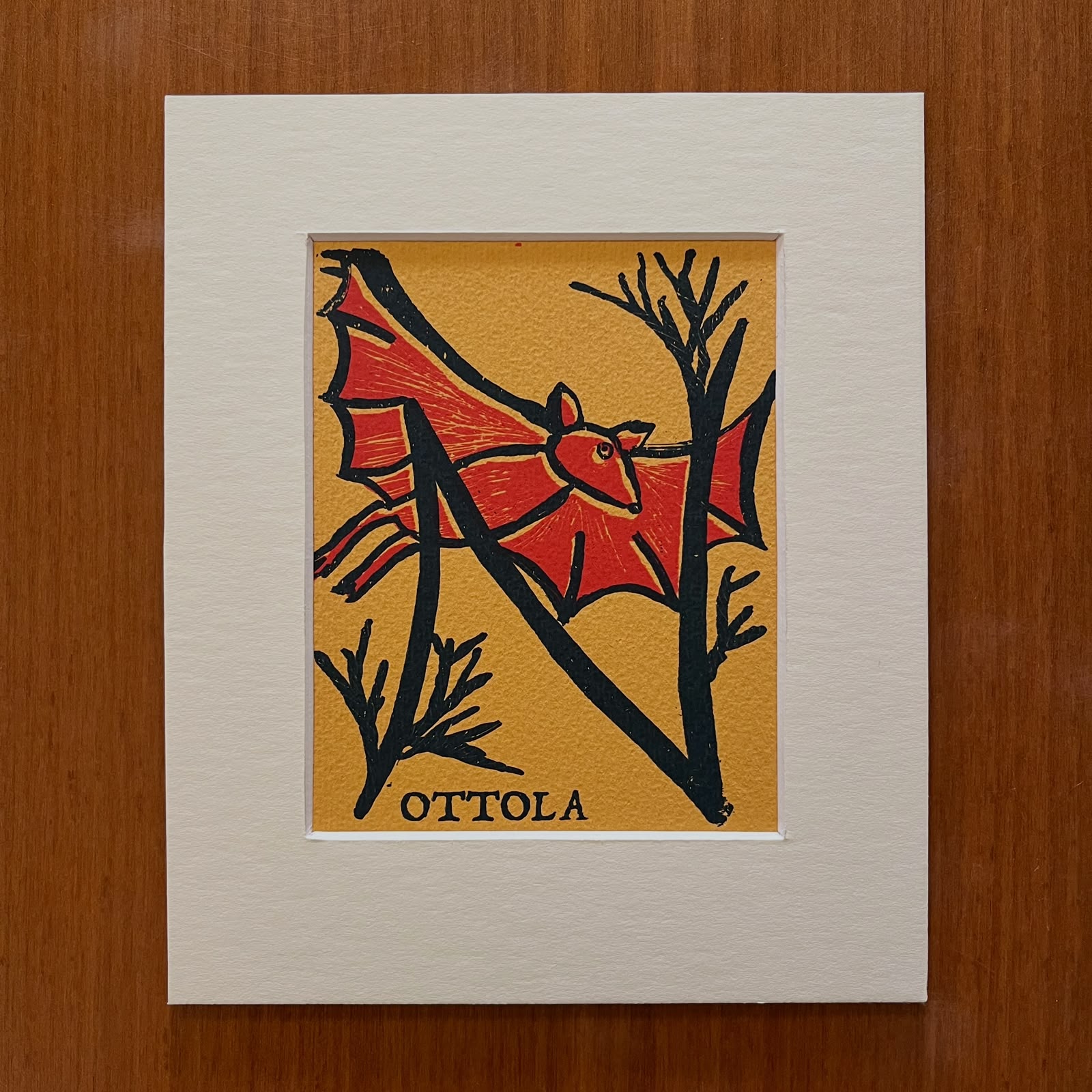 Serigrafia serie Lettere da Alfabeto Bestiario in passepartout 15x18 - immagine 17
