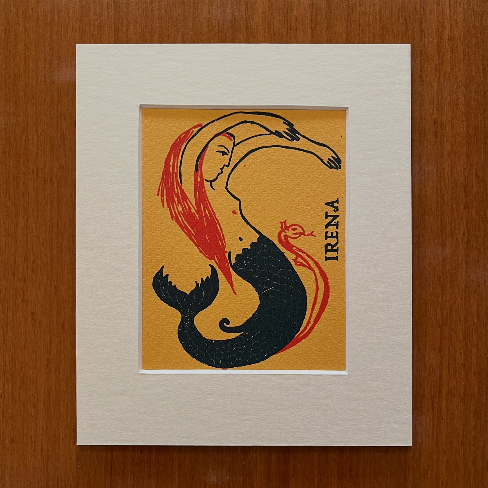 Serigrafia serie Lettere da Alfabeto Bestiario in passepartout 15x18 - immagine 22